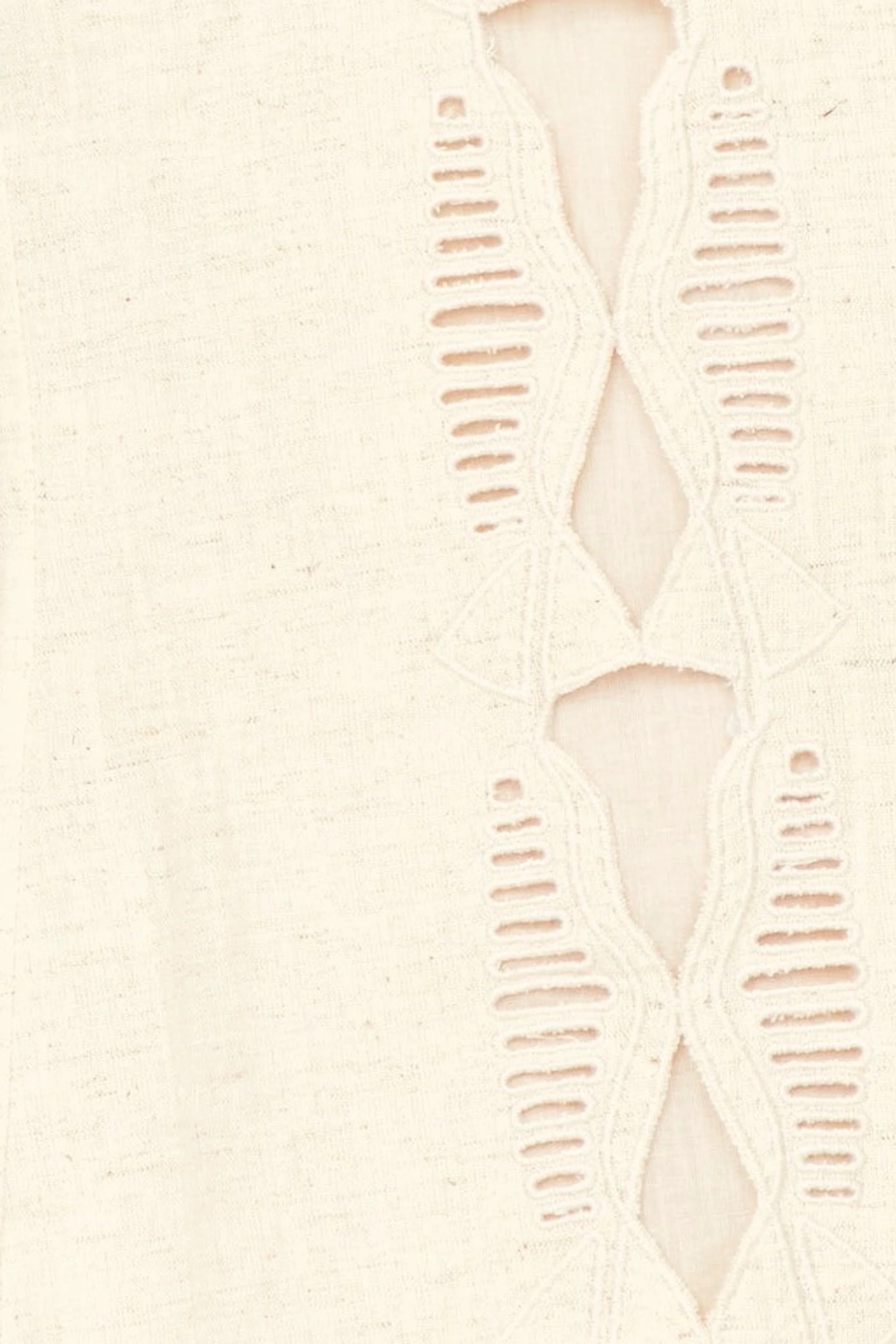 Barcelona Dress in Oat Marine Eyelet - Image 3