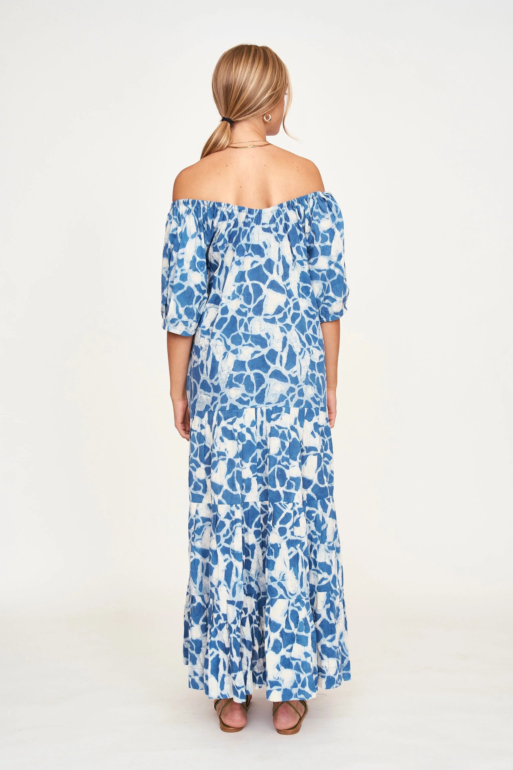 Capri Dress in Indigo Crackle - Image 3