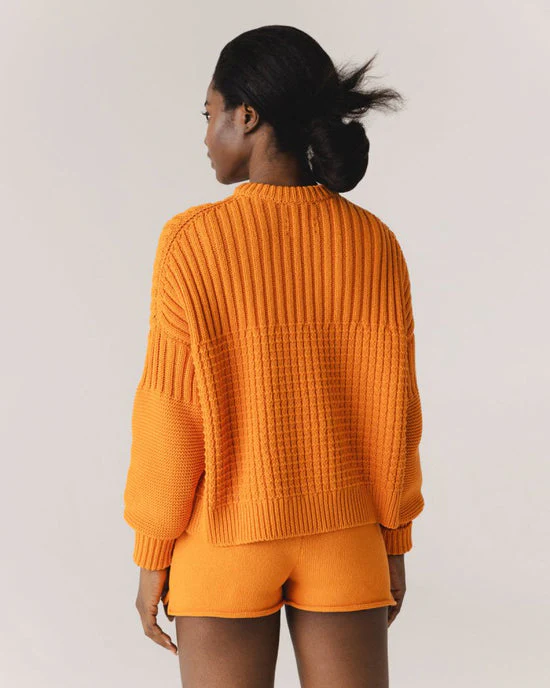 Delčia Cotton Sweater in Dusty Pink - Image 9
