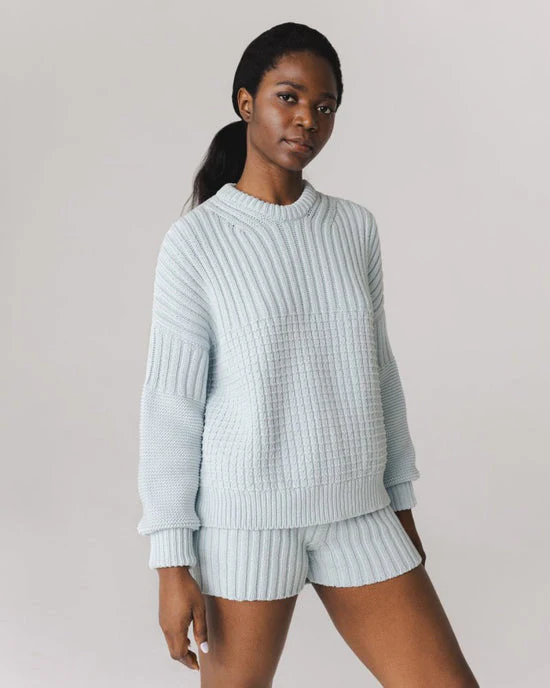 Delčia Cotton Sweater in Dusty Pink - Image 11