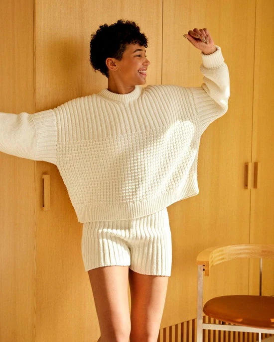 Delčia Cotton Sweater in Dusty Pink - Image 5