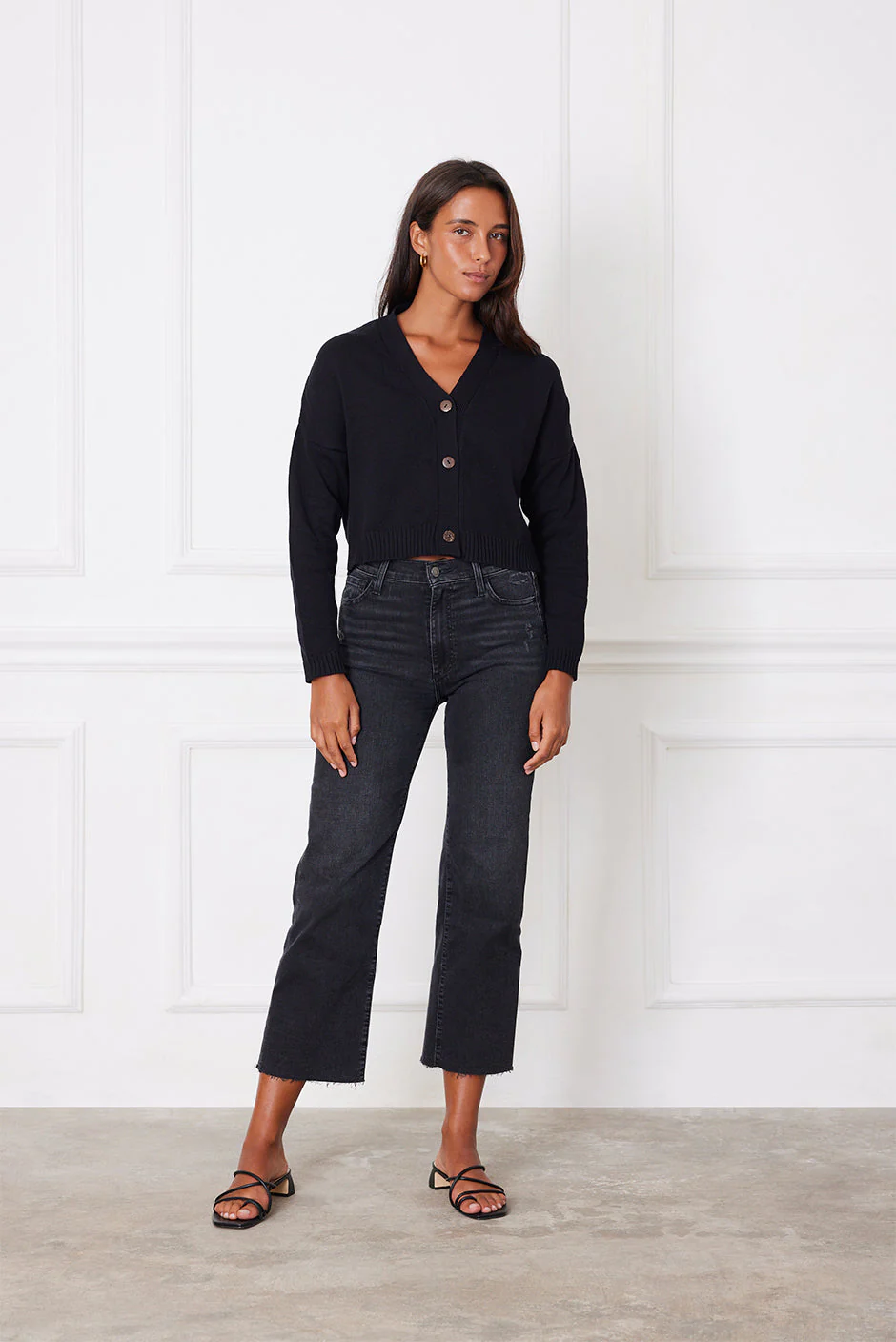 Diana Cardigan in Black - Image 2