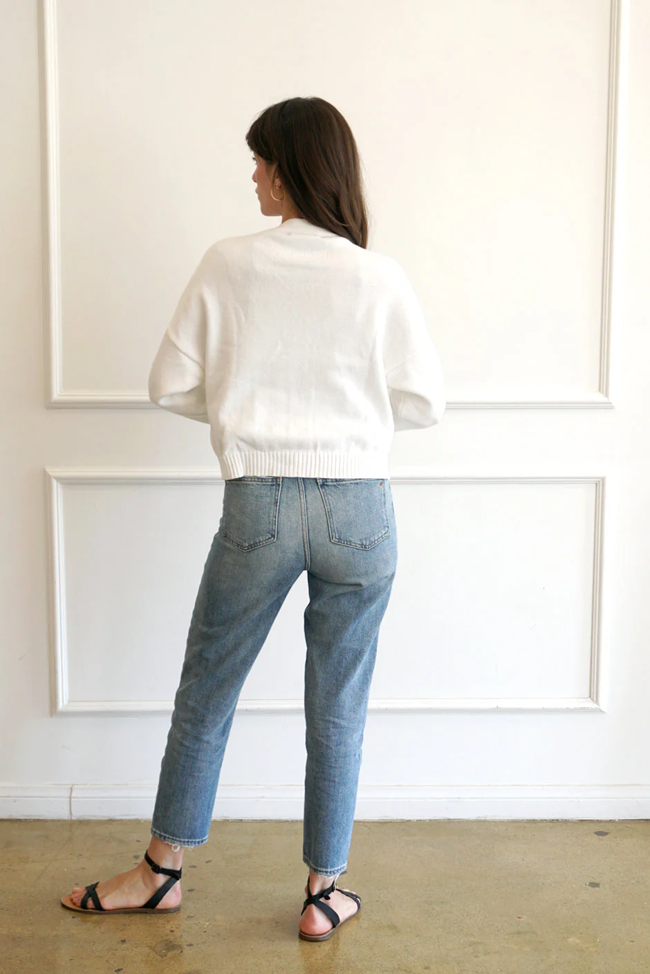 Diana Cardigan in Sugar White - Image 3