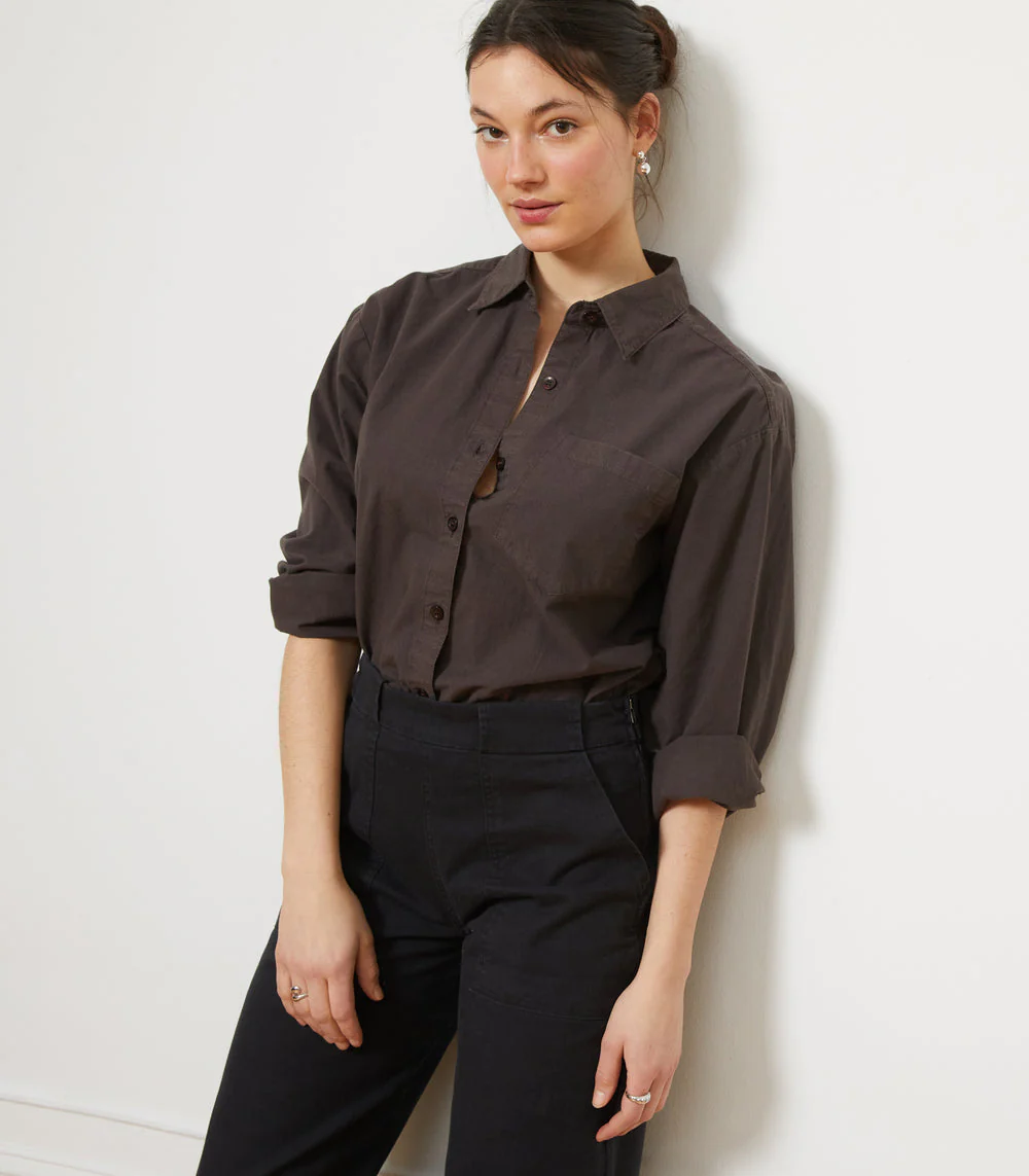 Diana Relaxed Button Up Shirt in White - Image 5