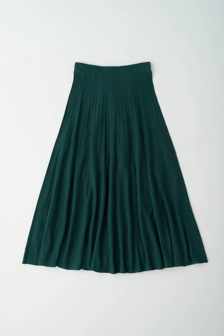 Gezira Knit Skirt in Sunstar Red - Image 3