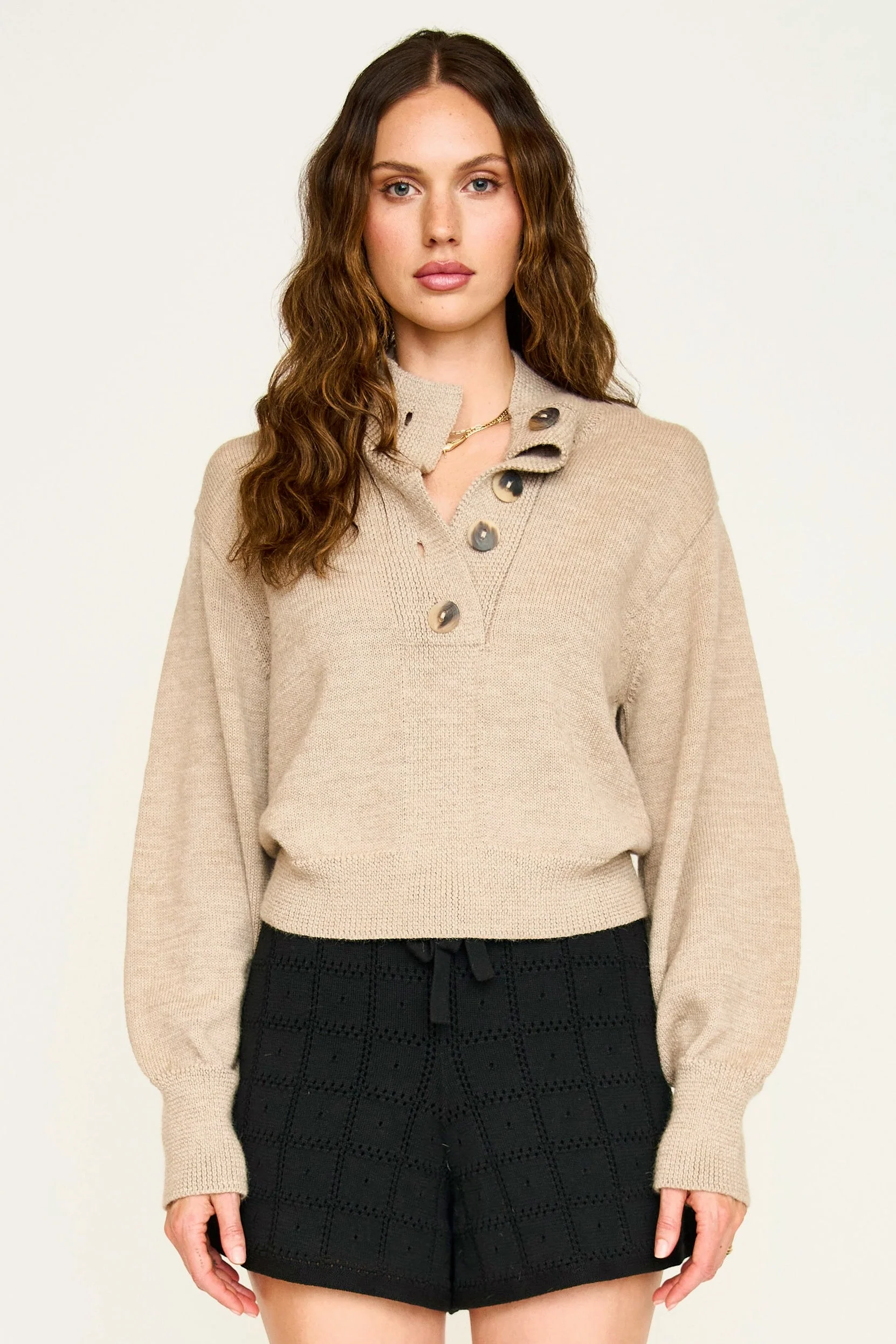 Ghent Alpaca Sweater in Oatmeal