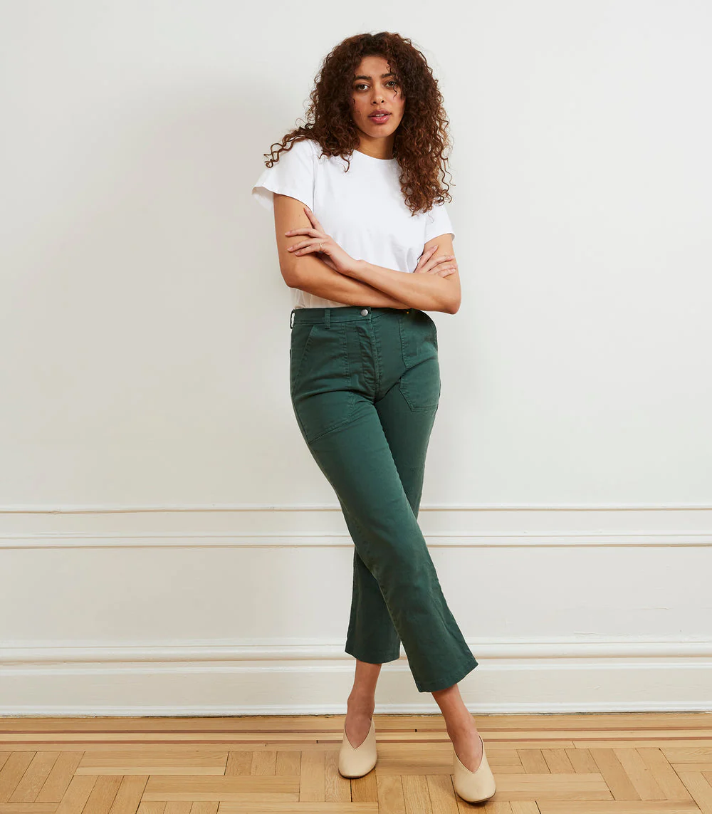 James Straight Leg Work Pants in Black - Image 3