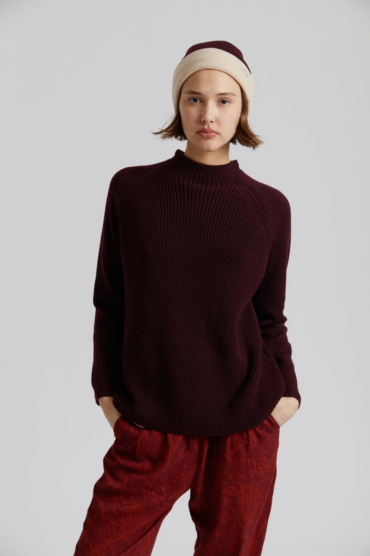 Katty Merino Wool Sweater in Ivy Green - Image 3