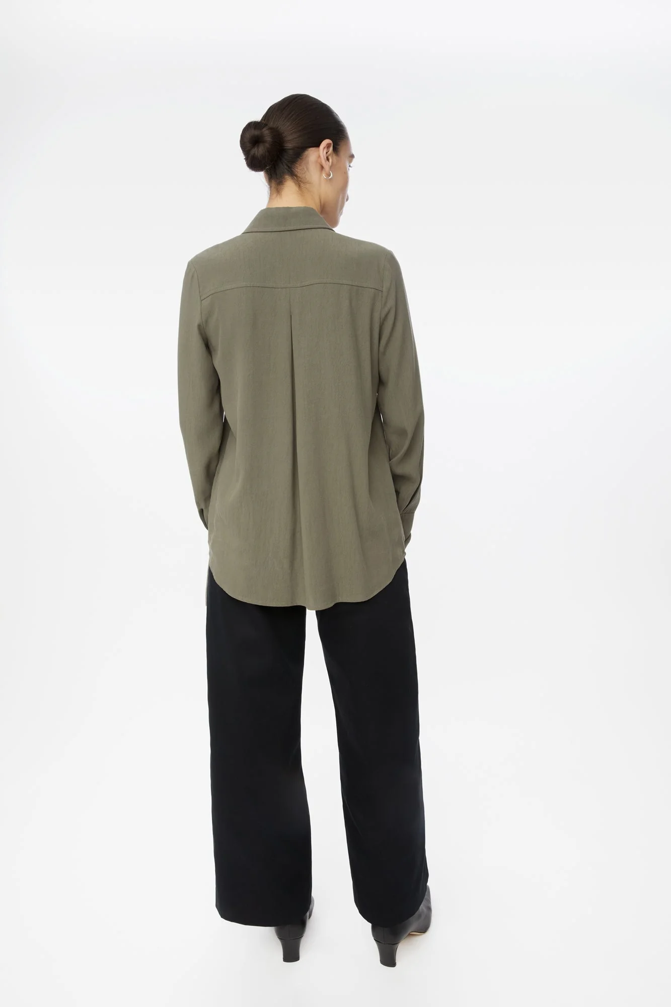 Long Cuff Relaxed Top in Terracotta Red - Image 7