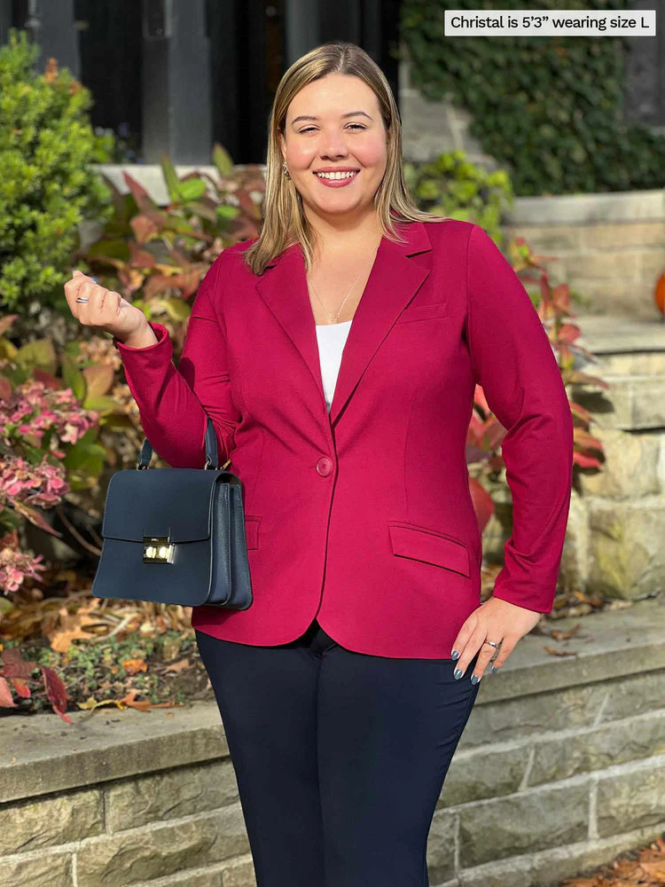 Sienna Relaxed Fit Blazer in Navy - Image 6