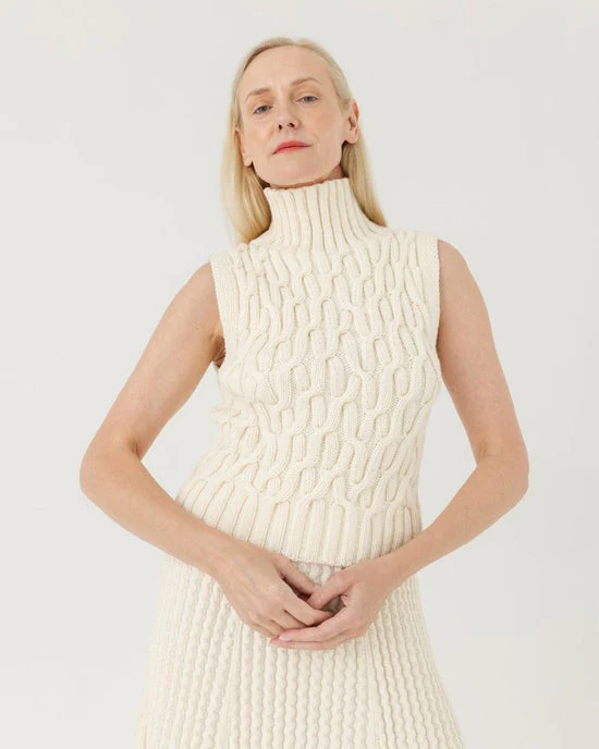 Musa Sea Salt Merino Wool Vest