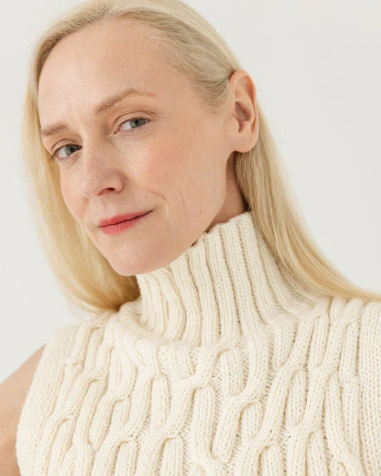 Musa Sea Salt Merino Wool Vest - Image 3