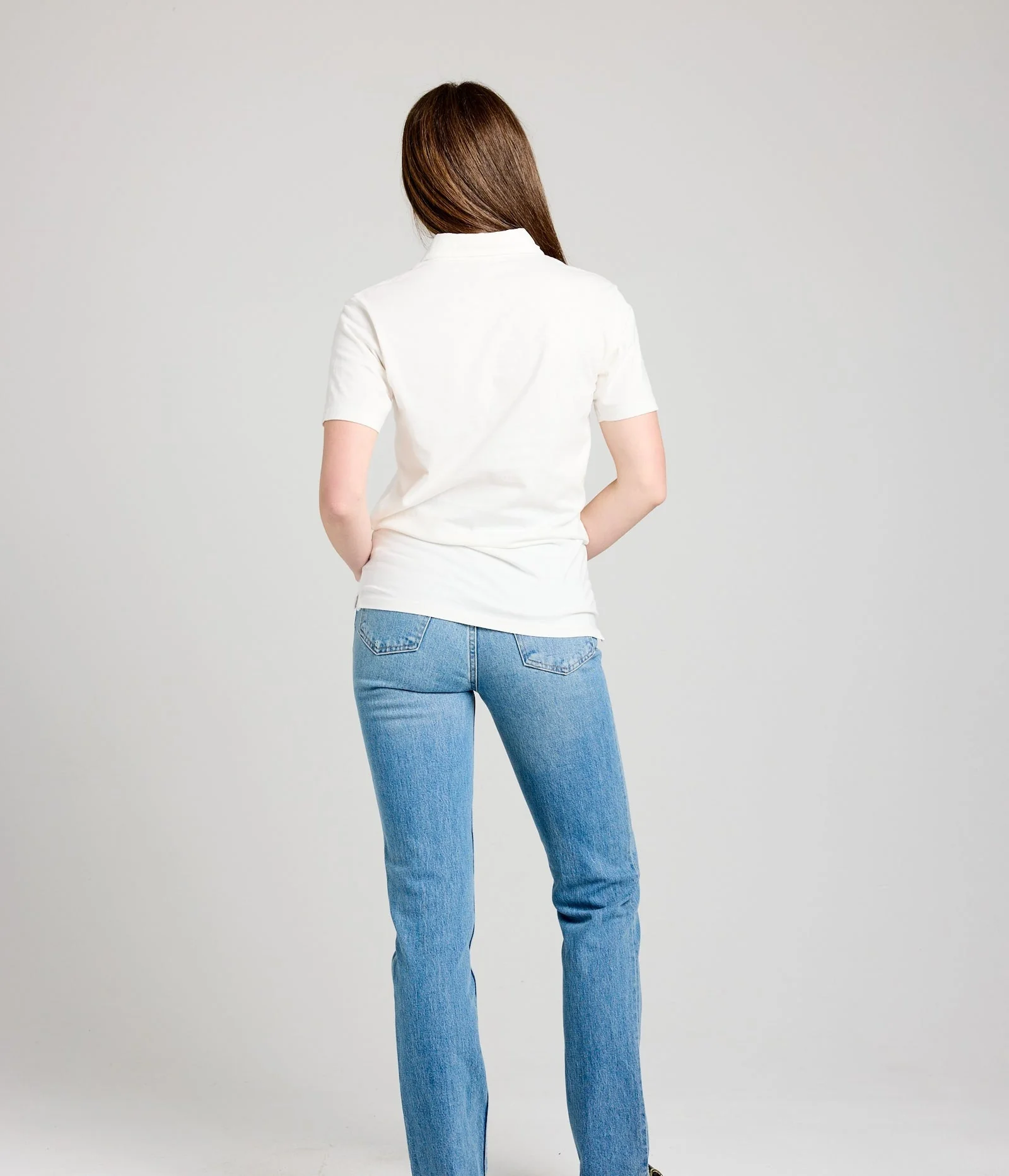 Organic Cotton Polo in White - Image 2