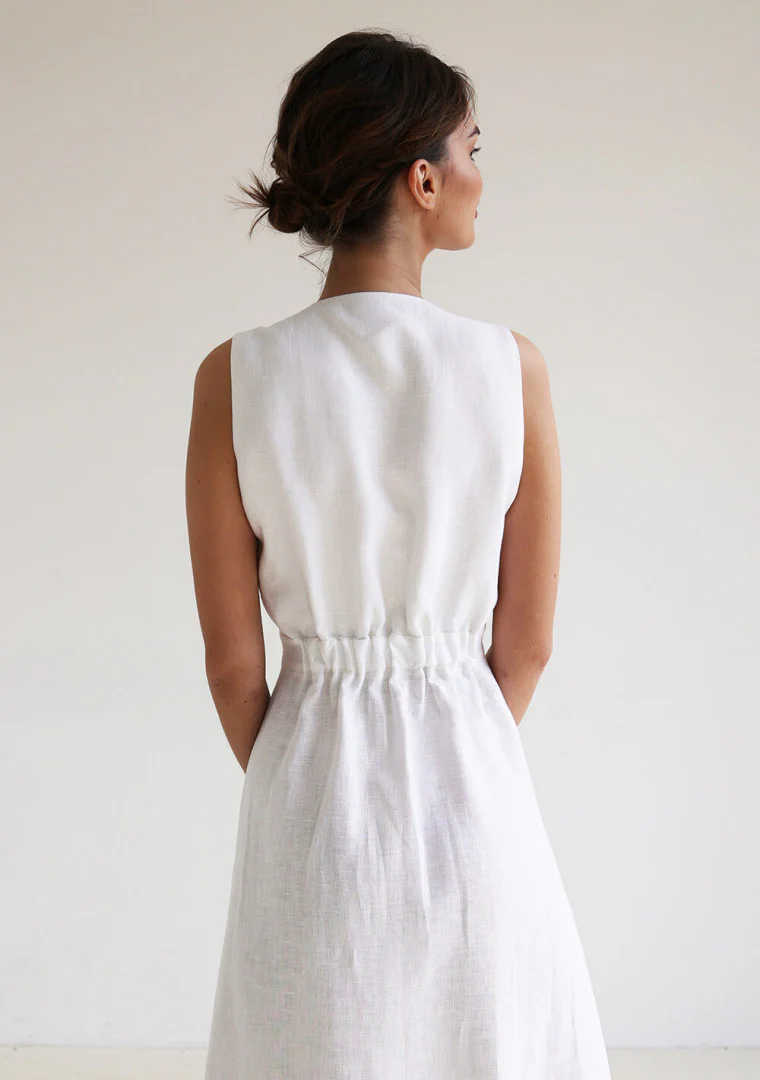 Riviera Maxi Linen Dress - Image 2