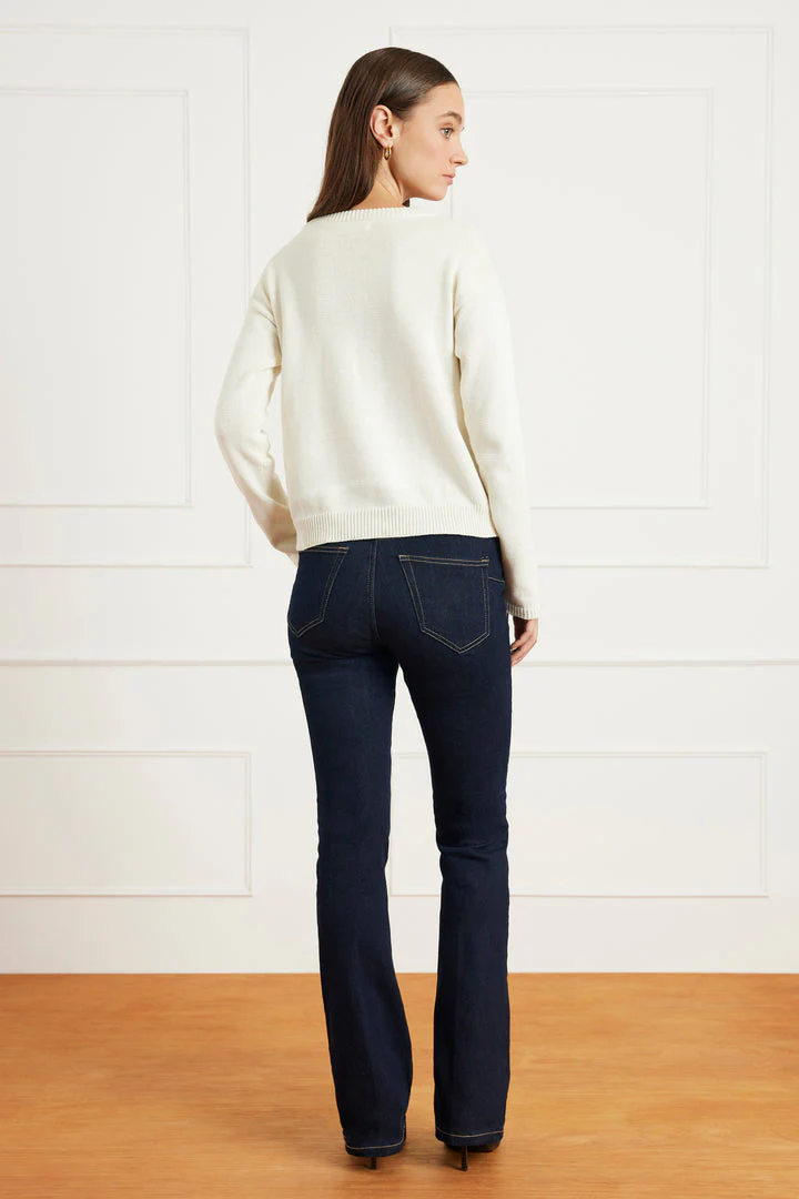 Ruthie Cotton Cardigan in Oat Milk - Image 2