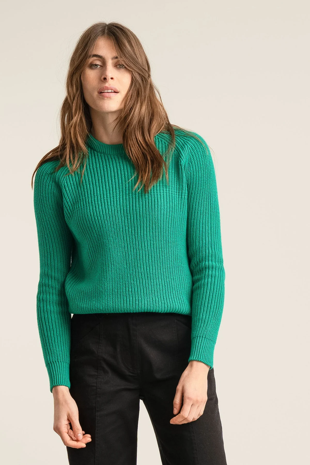 Sergio Organic Cotton Sweater in Green