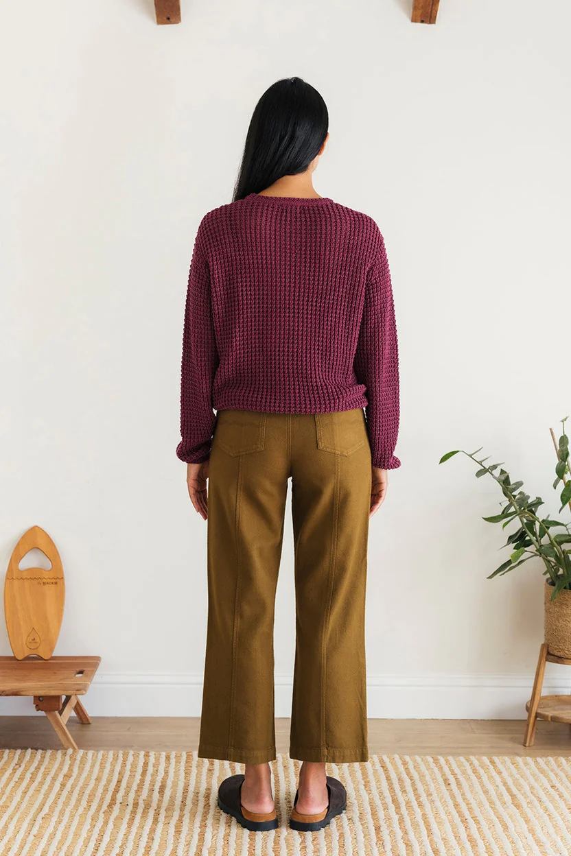 Teresa Leaf Green Organic Cotton Knit Sweater - Image 5