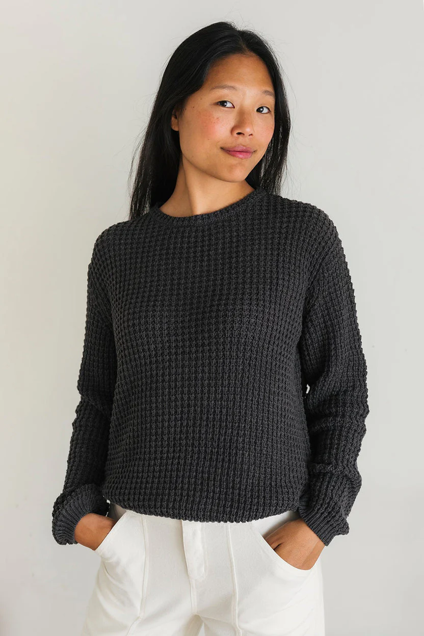 Teresa Leaf Green Organic Cotton Knit Sweater - Image 8