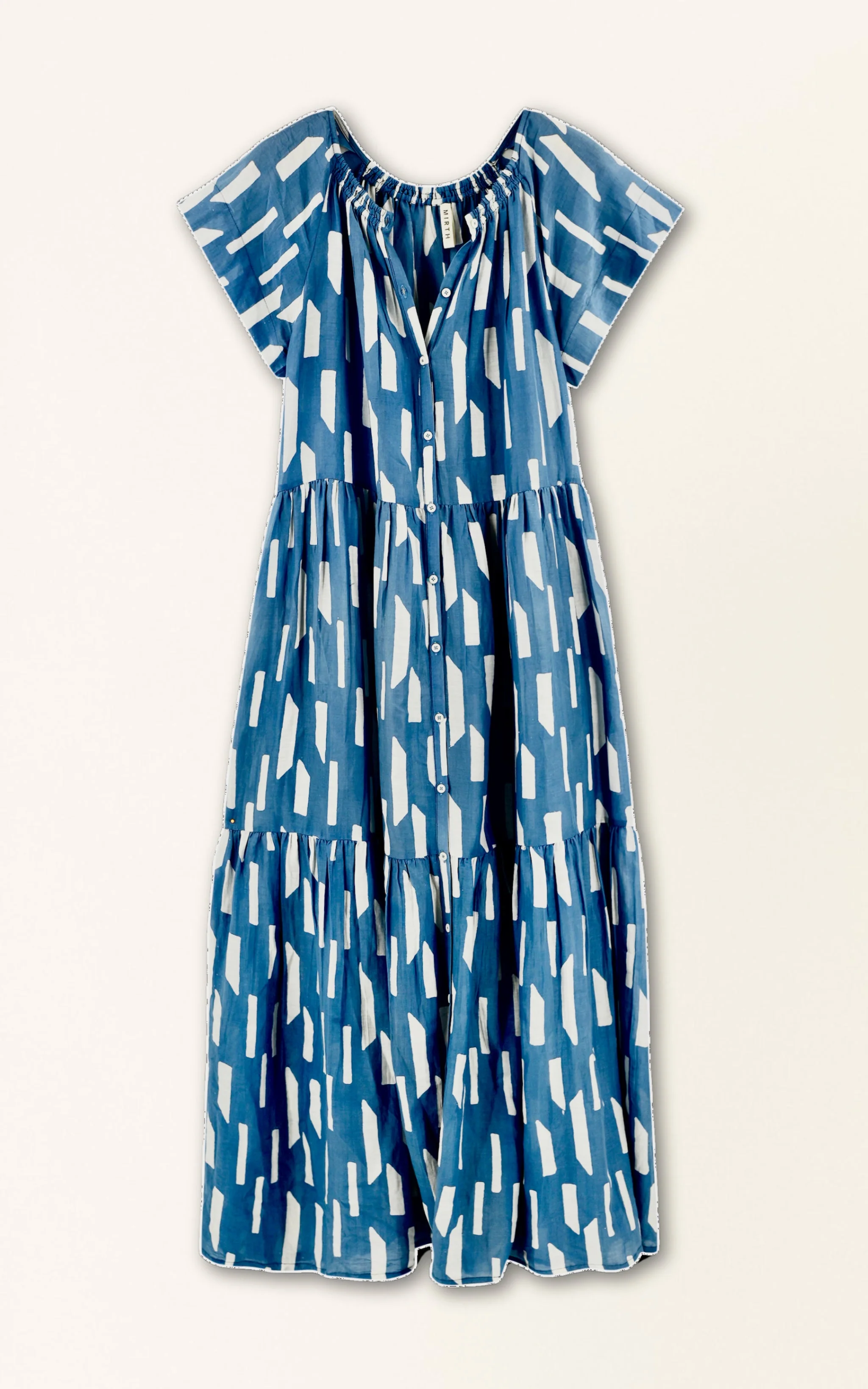 Vienna Maxi Dress in Indigo Rainfall - Image 4