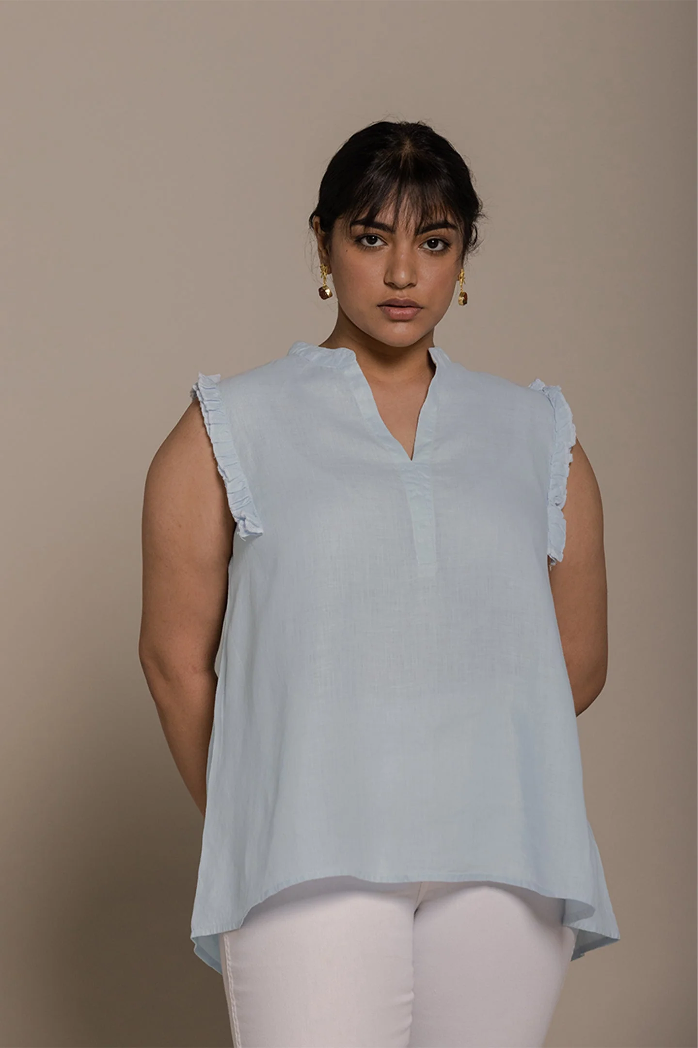 Wind in my Hair Shirt in White - Image 3