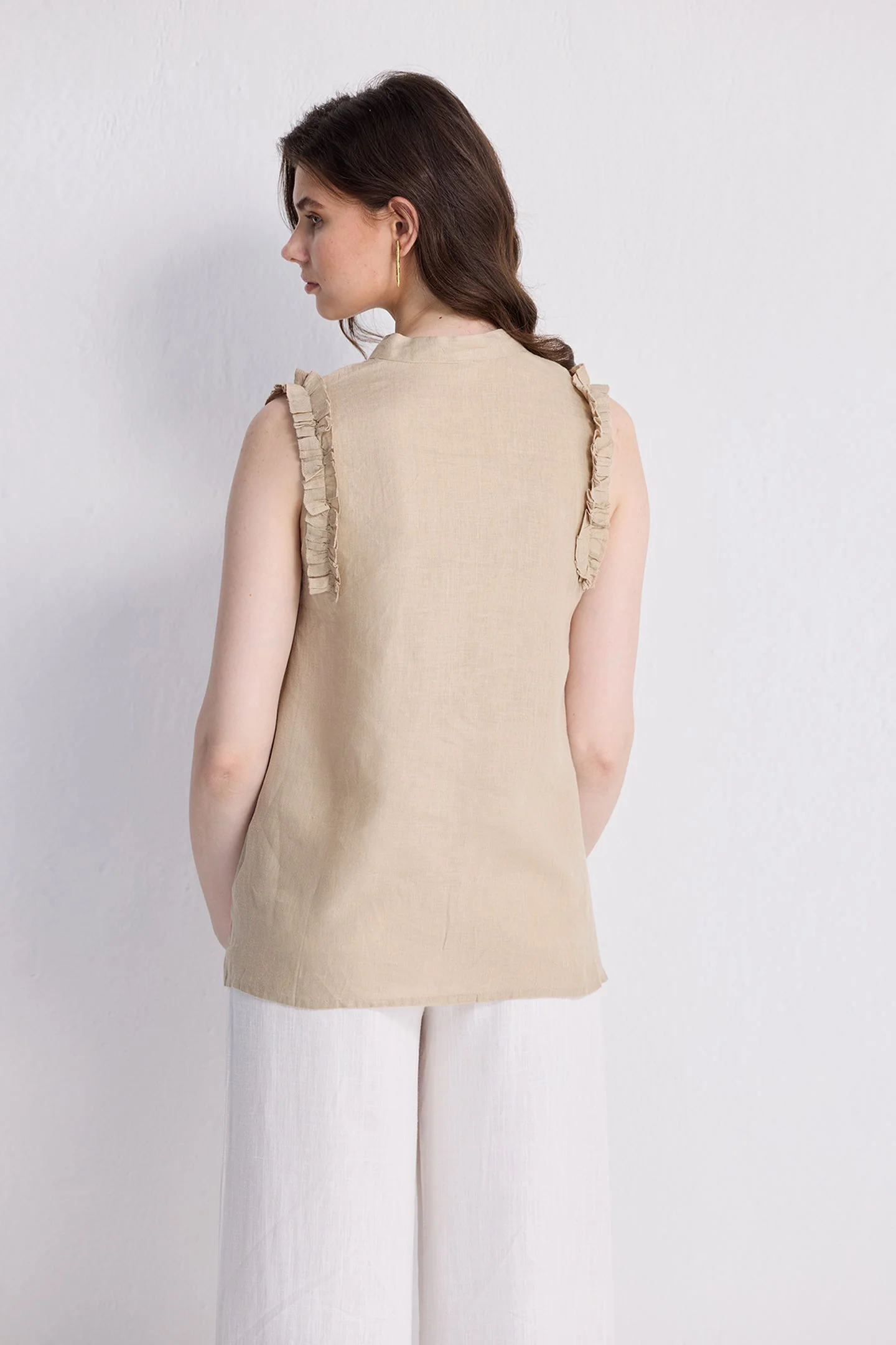 Wind in my Hair Shirt in White - Image 8