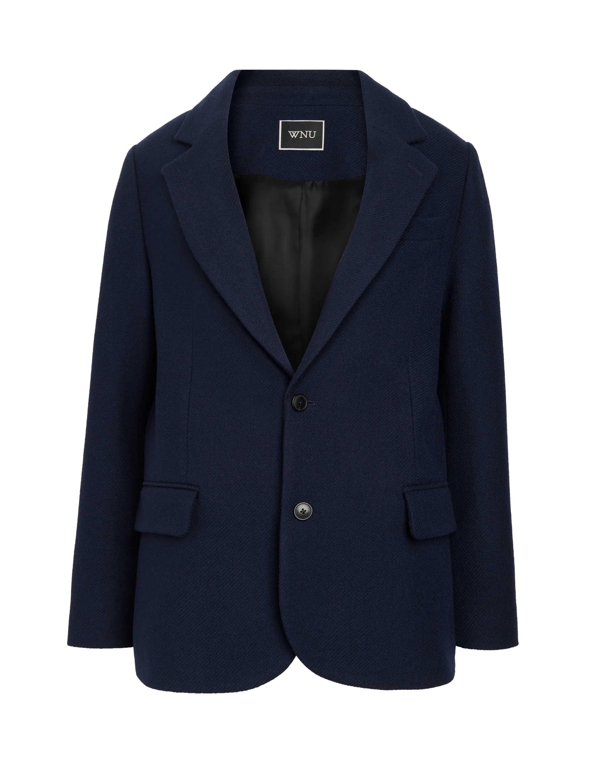 Wool Hutton Blazer in Heringbone Grey - Image 7